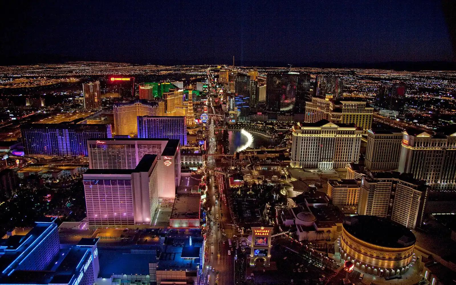 Aerial view of the Las Vegas Valley
